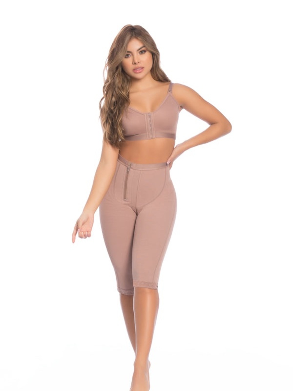 Fájate | Delie Colombia 09001 2XL HIGH WAISTED CONTROL Capri- w Side Zip Cocoa